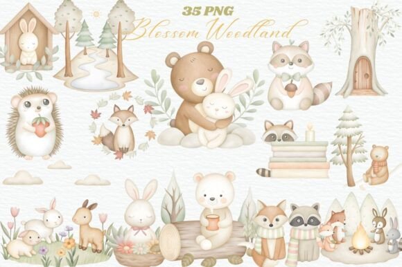 Download Forest Friends Woodland Animal Clipart - Friends Collection