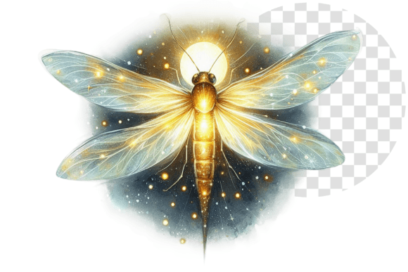 Download Magical Watercolor Firefly Mystical - Magical Collection