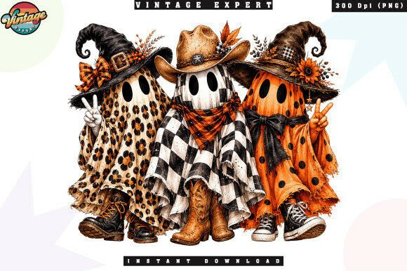 Download Western Ghost Friends Halloween PNG - Friends Collection