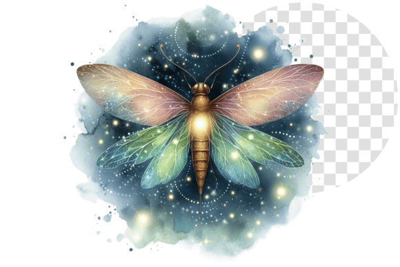 Download Magical Watercolor Firefly Mystical - Magical Collection