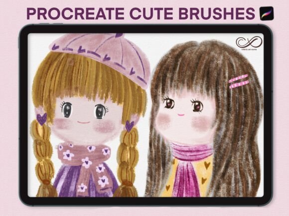 Download Cute Illustration Brushes for Procreate - Cute illustration Collection