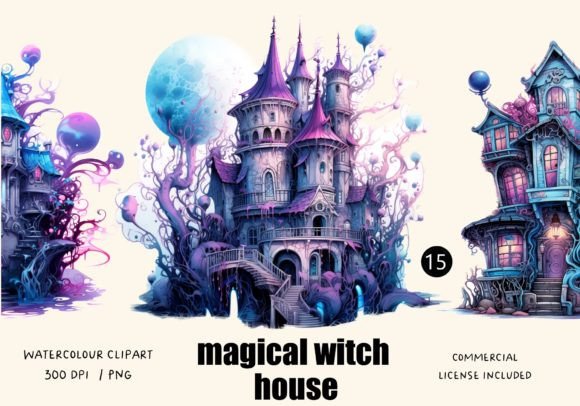 Download Magical Witch Houses 15 PNG Clipart - Magical Collection