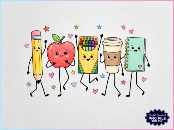 Download Back to School School Supplies Friends - Friends Collection