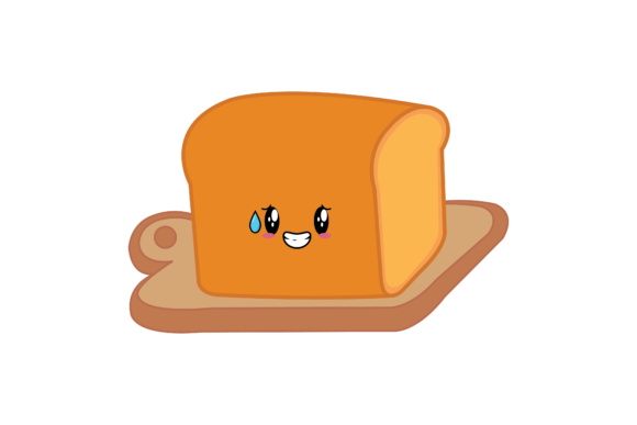 Download Kawaii Bread Food Cute Illustration - Premium Resources