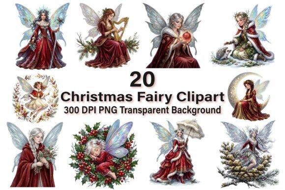 Download Magical Christmas Fairy Clipart PNG - Magical Collection