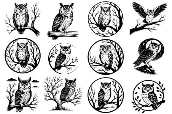 Download Owl SVG Bundle | Woodland Owl SVG Collec - Premium Resources