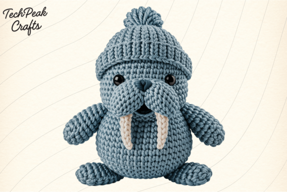 Download Crochet Walrus Yarn Sea Animal PNG - Walrus Collection