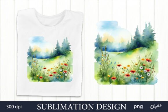 Download Watercolor Woodland Sublimation. Forest - Woodland sublimation Collection