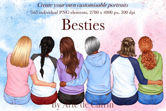 Download Besties Clipart, Best Friends Clipart - Friends Collection