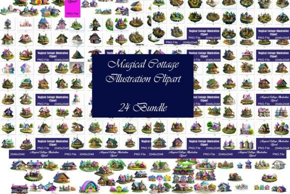 Download Magical Cottage Illustration Mega Bundle - Magical Collection