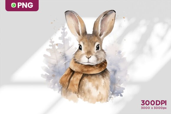 Download Watercolor Rabbit Clipart - Rabbit clipart Collection
